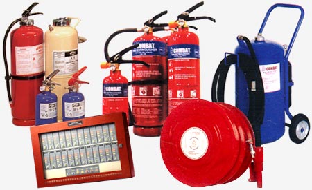 Fire extinguishers and hose reel
